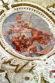 Rococo ceiling fresco to glorify Diana, goddess of the hunt by Francesco Rosa, Giovanni Trubillo & Johann Anton Gumpp in Lustheim Palace at Oberschleißheim. Munich, Germany