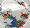 Details of Meissen phoenix & peonies pattern. Munich, Germany.