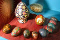 Easter egg array at folk art Collection Gertrud Weinhold. Munich, Germany.