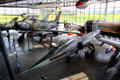 Jet fighters on display at Deutsches Museum Flugwerft Schleissheim. Munich, Germany.