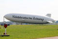 Süddeutsche Zeitung zeppelin visits Flugwerft Schleissheim. Munich, Germany.