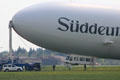 Nose & gondola detail of Süddeutsche Zeitung zeppelin visiting Flugwerft Schleissheim. Munich, Germany