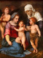 Holy Family painting by Andrea del Sarto at Alte Pinakothek. Munich, Germany.