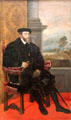 Portrait of King Karl V by Titian at Alte Pinakothek. Munich, Germany.