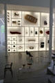 Wall display of modern design collection at Pinakothek der Moderne. Munich, Germany.