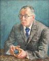 Image of Photographer Hugo Erfurth painting by Otto Dix at Pinakothek der Moderne. Munich, Germany.
