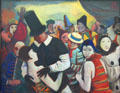 Great Carnival painting by Karl Hofer at Pinakothek der Moderne. Munich, Germany.