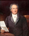 Johann Wolfgang von Goethe portrait by Joseph Stieler at Neue Pinakothek. Munich, Germany.