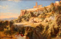 View of Assisi painting by Carl Blechen at Neue Pinakothek. Munich, Germany.