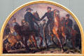 Blücher greets Wellington on Battlefield of Waterloo painting by Adolph von Menzel at Neue Pinakothek. Munich, Germany.