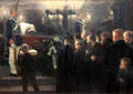 Kaiser Wilhelm I Lying-In-State in Berlin Cathedral painting by Arthur Kampf at Neue Pinakothek. Munich, Germany.