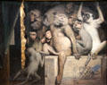Monkeys as Judges of Art painting by Gabriel von Max at Neue Pinakothek. Munich, Germany.