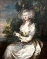 Mrs. Thomas Hibbert portrait by Thomas Gainsborough at Neue Pinakothek. Munich, Germany.