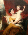 Lady Orde with daughter Anne portrait by Thomas Lawrence at Neue Pinakothek. Munich, Germany.
