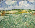 Plain near Auvers painting by Vincent van Gogh at Neue Pinakothek. Munich, Germany.