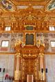 Gilded ornamentation & wall frescoes in Goldener Saal at Augsburg Rathaus. Augsburg, Germany.