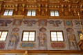 Wall frescoes of Emperors: Charles V under motto "I came; I saw; God Conquered"; Emperor Constantine & Theodosius Max in Goldener Saal at Augsburg Rathaus. Augsburg, Germany.