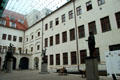 Glassed over inner courtyard at Maximilian Museum. Augsburg, Germany.
