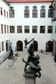 Sculpture collection in inner courtyard at Maximilian Museum. Augsburg, Germany