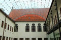 Glass arch over inner courtyard at Maximilian Museum. Augsburg, Germany.