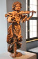 Violin playing angel statue by Lorenz Luidl from Landsberg at Maximilian Museum. Augsburg, Germany.