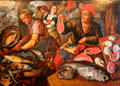 Fish Market painting by Joachim Beuckelaer from Antwerp at Bamberg City Museum. Bamberg, Germany.