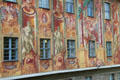 Rococo mural by Johann Anwander on eastern facade of Bamberg Old Town Hall. Bamberg, Germany.