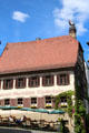 Restaurant building in old town Bamberg. Bamberg, Germany.