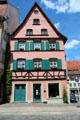 Pink heritage building in old town Bamberg. Bamberg, Germany.