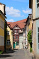 Streetscape in old town Bamberg. Bamberg, Germany.