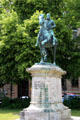 Luitpold Prince Regent of Bavaria equestrian statue on Schönleinsplatz. Bamberg, Germany.