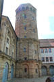 Tower of Schloßkirche. Bayreuth, Germany.