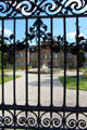 Wrought iron gate at Schloss Fantaisie. Bayreuth, Germany.