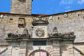 Gateway details at Coburg Castle. Coburg, Germany.