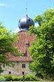Building with onion dome at Coburg Castle. Coburg, Germany.