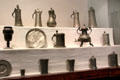 Collection of tin & pewter early German vessels at Coburg Castle. Coburg, Germany.