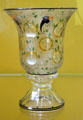 Enameled glass goblet by Steinschönau of Czech Republic at Coburg Castle. Coburg, Germany.