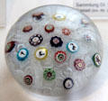 Millefiori rods paperweight by Baccarat of France at Coburg Castle. Coburg, Germany.