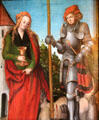 St. Barbara & St. George painting by Lucas Cranach the Elder at Coburg Castle. Coburg, Germany