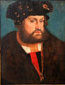 Portrait of Herzog Georg von Sachsen, the Bearded by Lucas Cranach the Elder at Coburg Castle. Coburg, Germany.