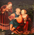 Lot & his Daughters painting by Lucas Cranach the Elder at Coburg Castle. Coburg, Germany