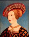 Maria von Habsburg, Queen of Hungary portrait by Hans Maler zu Schwaz at Coburg Castle. Coburg, Germany.