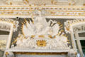 White Hall with stucco fireplace detail by Giovanni Carcani or Girolarno Rossi at Ehrenburg Palace. Coburg, Germany.