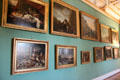 Gallery of scenic paintings at Ehrenburg Palace. Coburg, Germany.