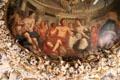 Detail of ceiling of Gobelin room with painting by Domenico Cadorata at Ehrenburg Palace. Coburg, Germany.