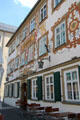 Lavishly painted advertising designs of Loreleÿ building. Coburg, Germany.