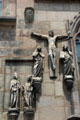 Crucifixion carvings at St Sebaldus Church. Nuremberg, Germany.