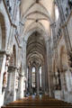 Gothic interior of St. Sebaldus Church. Nuremberg, Germany.