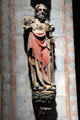 Carving of St. James Major at St. Sebaldus Church. Nuremberg, Germany.