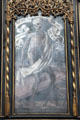 Symbol of death painting at St. Sebaldus Church. Nuremberg, Germany.